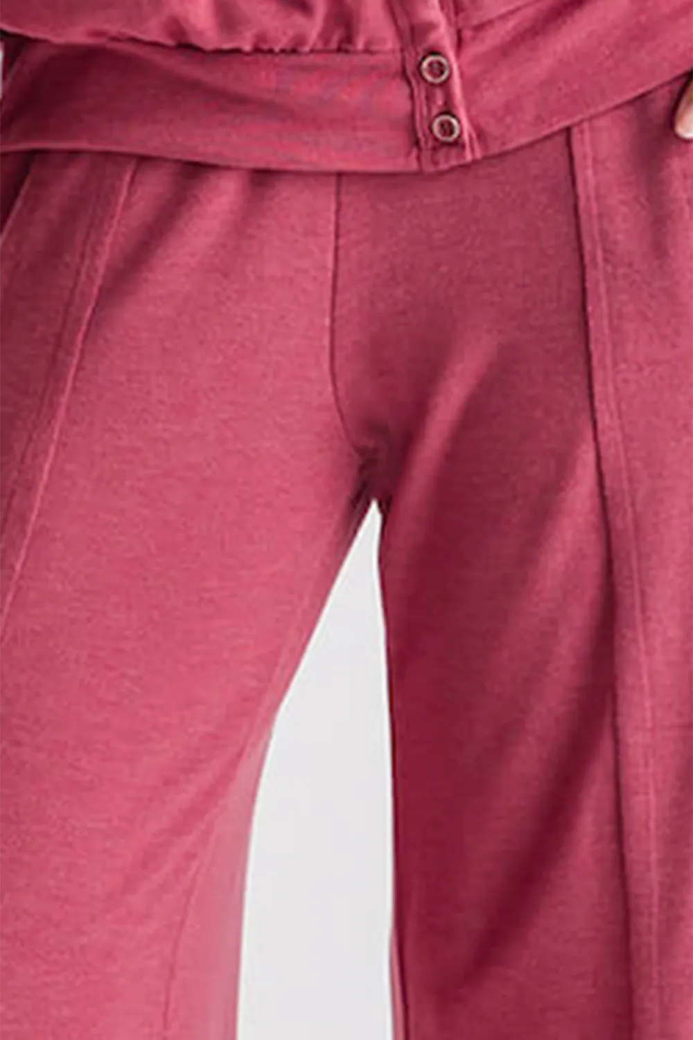 Risen Wideleg Jersey Pants - mocha