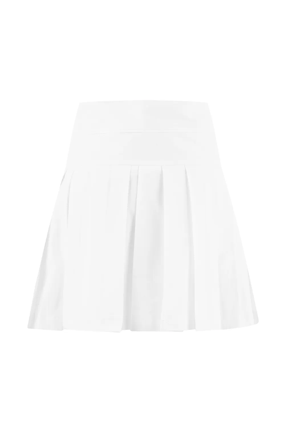 Pleated Skirt-White