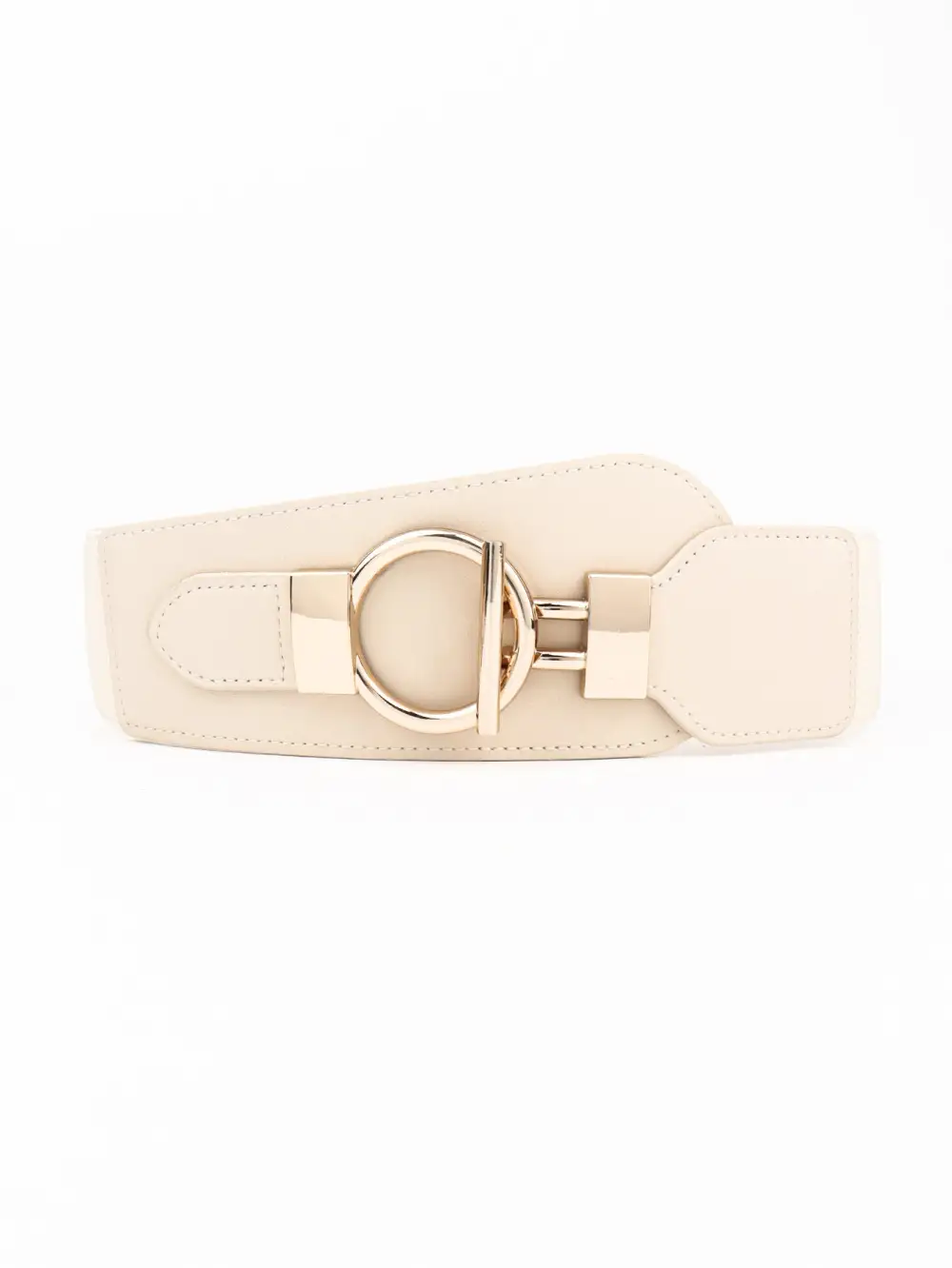 Wide Buckle Stretch Belt