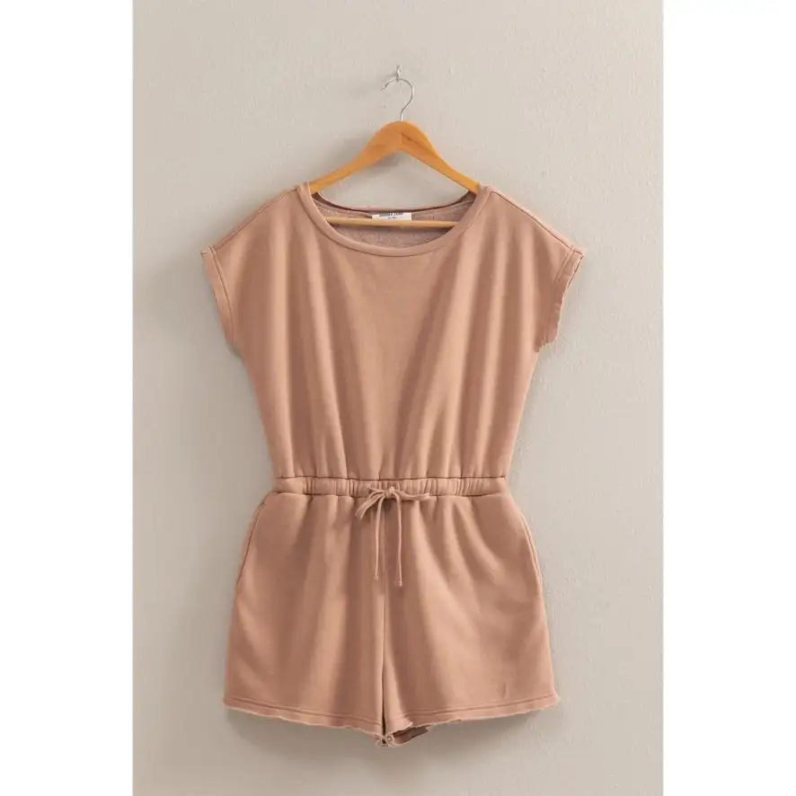 Roomy Drawstring Flowy Casual Romper