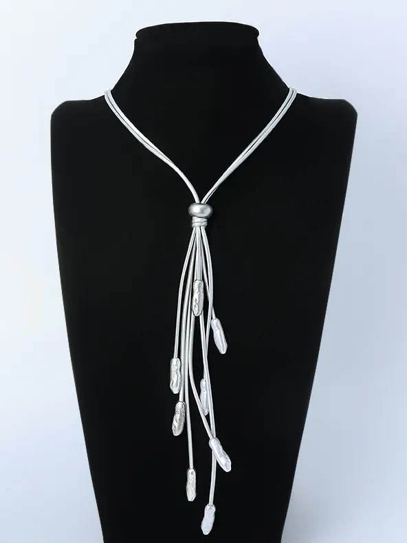 New European and American Retro High-quality Tassel Long Necklace