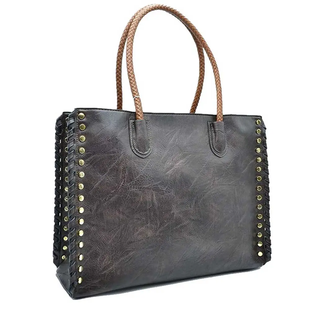 Tote Studded Shoulder Bag