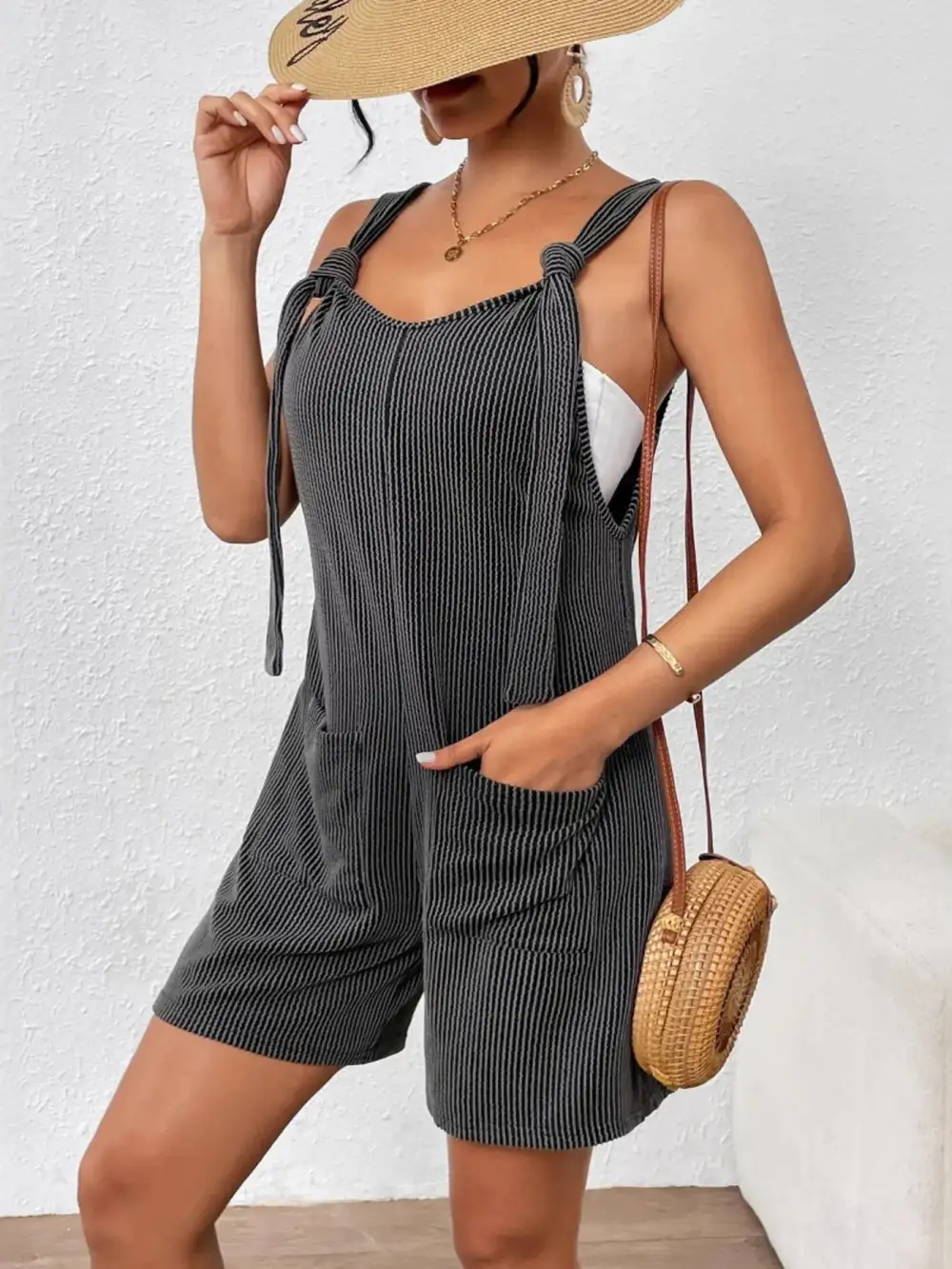 Easygoing Pocket Jumpsuit Romper