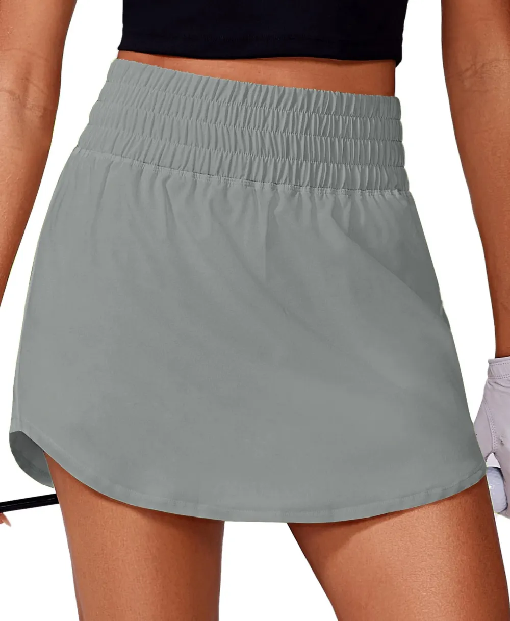 Women's Golf Skirt High Elastic Waist Athletic Skort