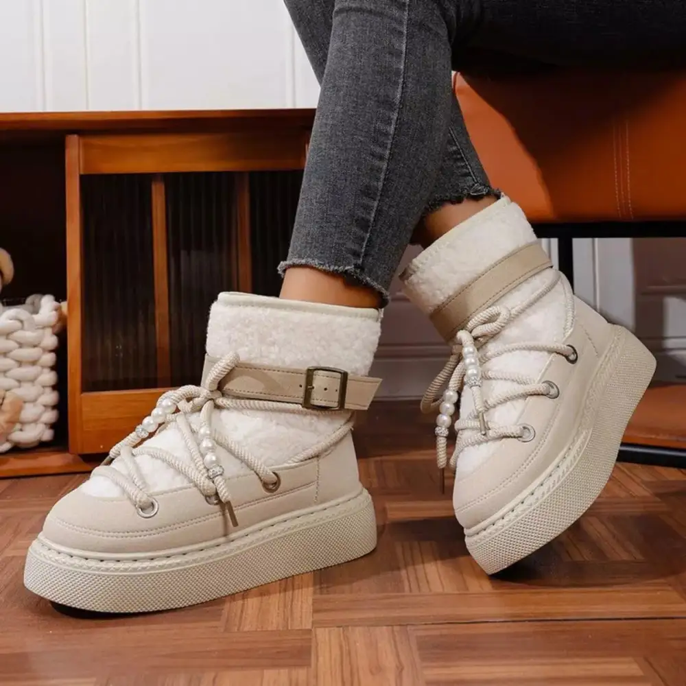 Classic Lace-Up Platform Boots