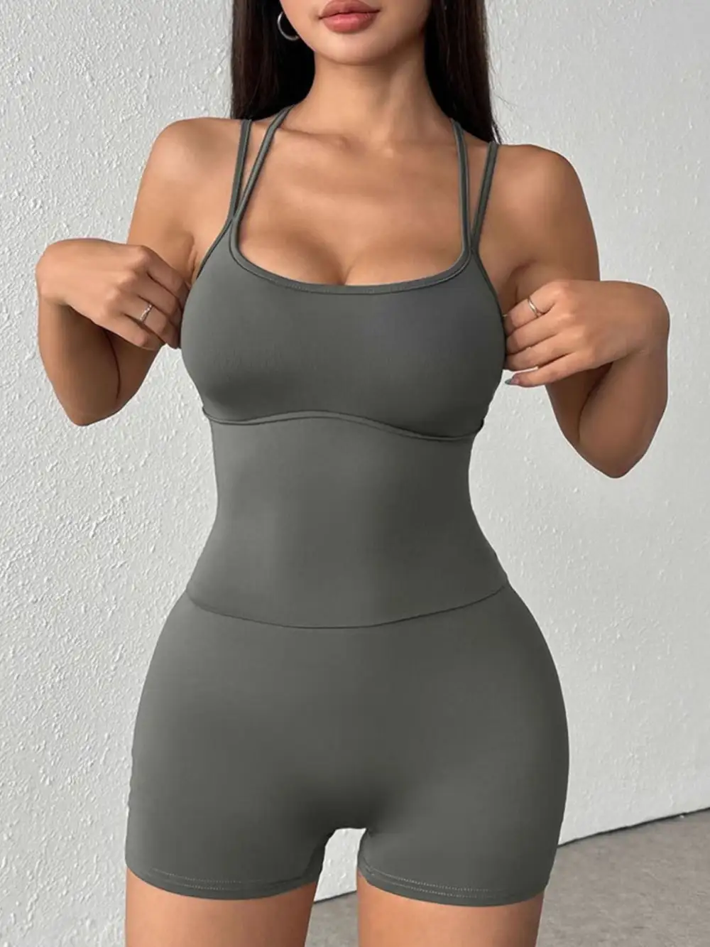 Strappy Active Romper