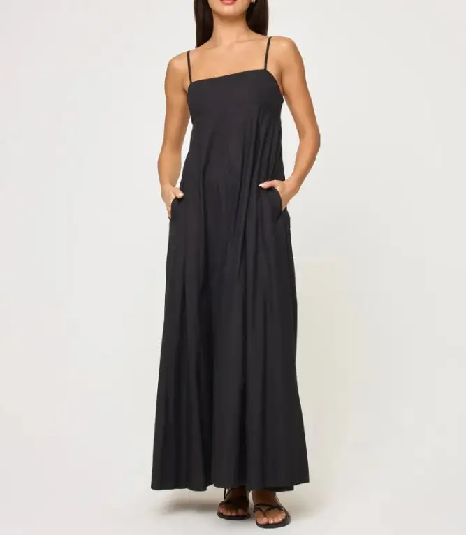 Sleeveless Button Front Dress