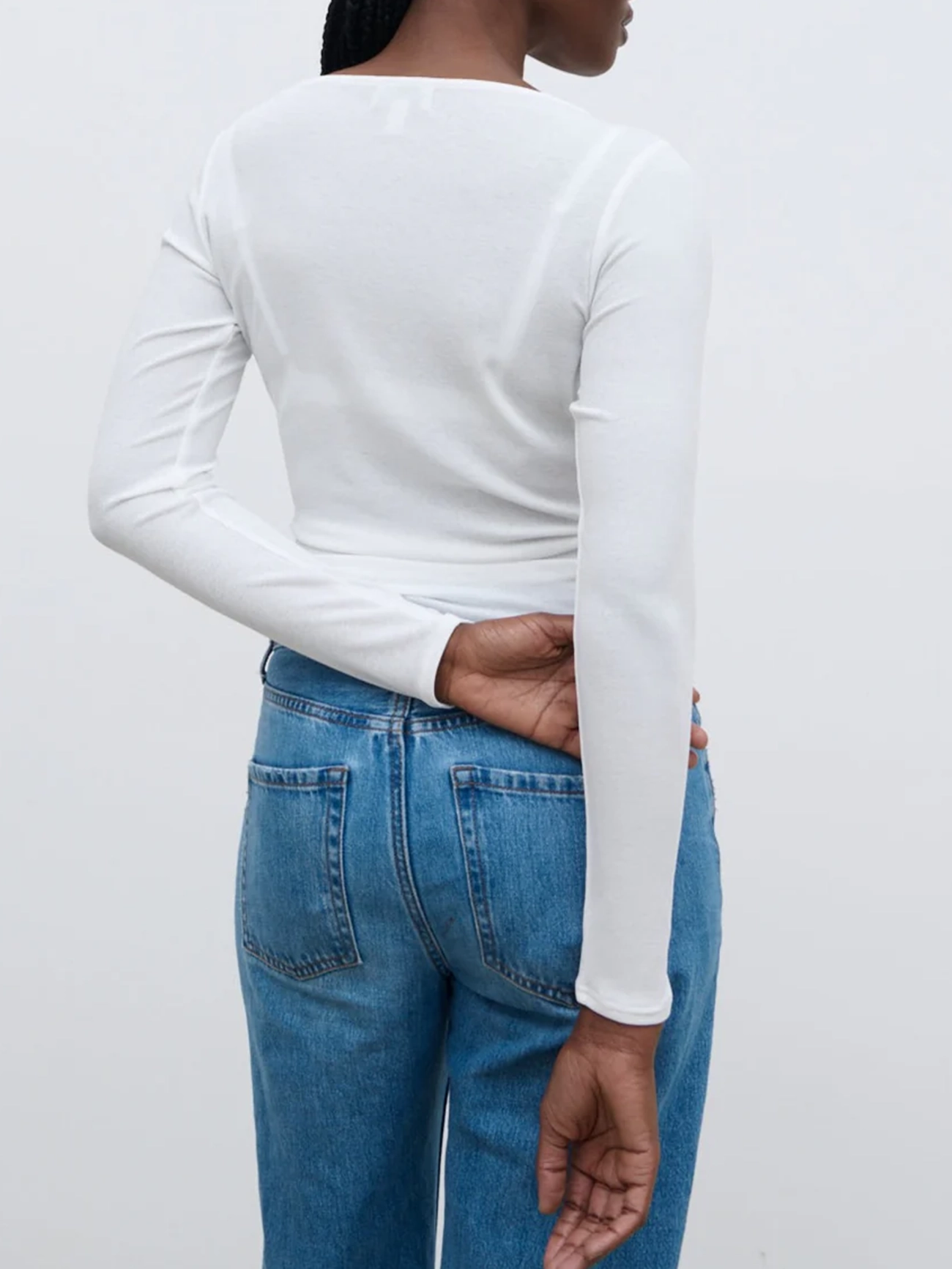 Semi-Sheer Jersey Top