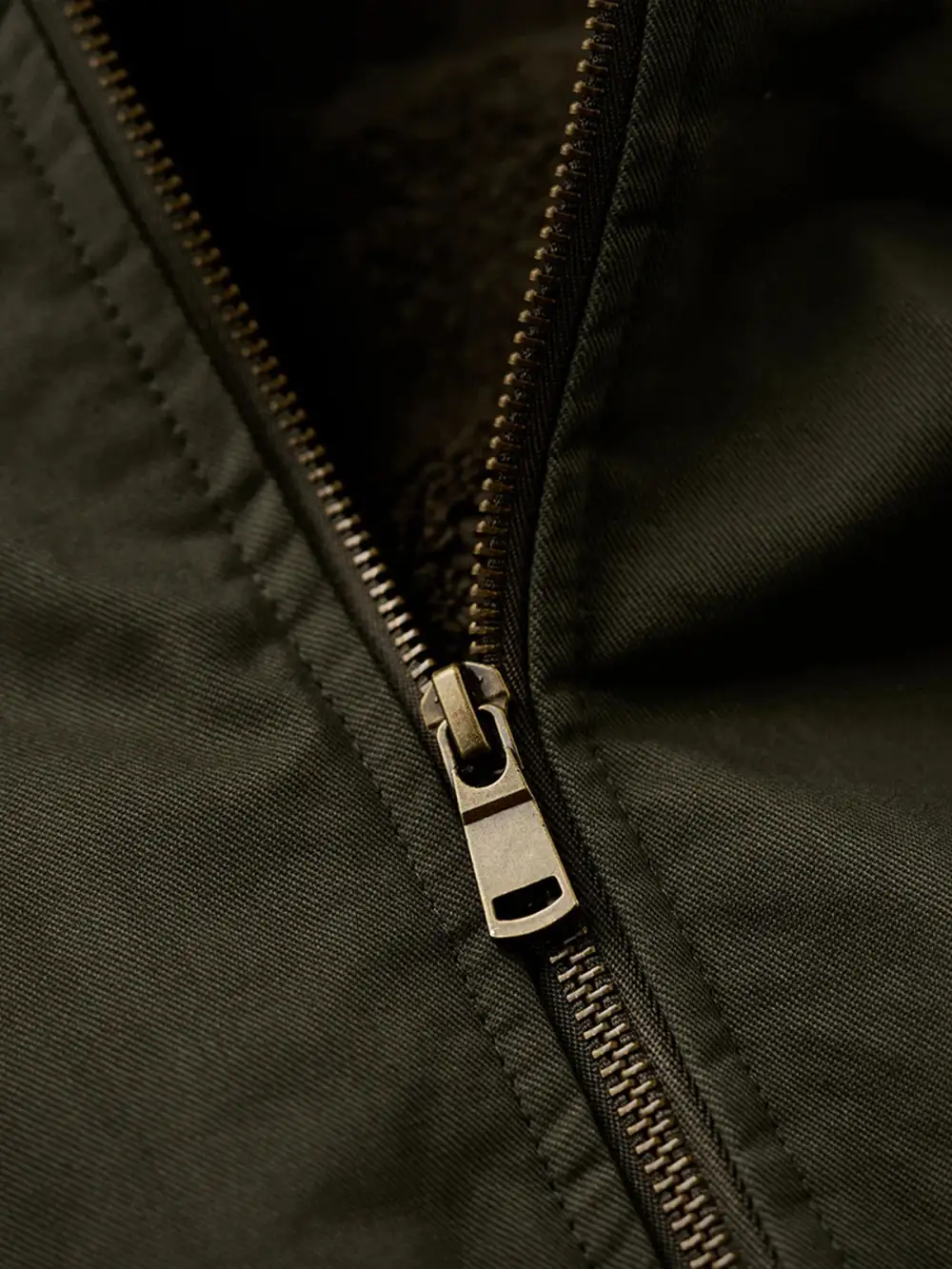 Men'S Fleece Lined Zip Front Bomber Jacket