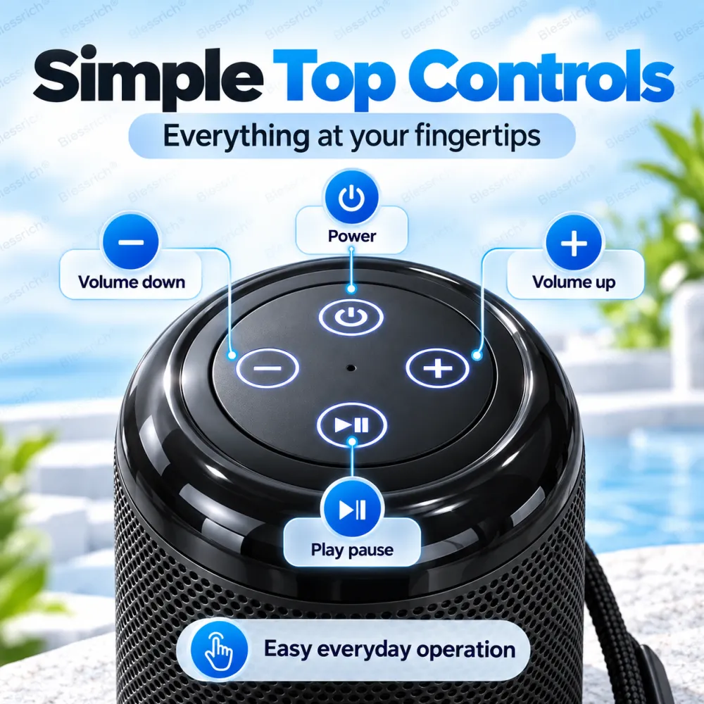 Waterproof Wireless Bluetooth Speaker for Phone