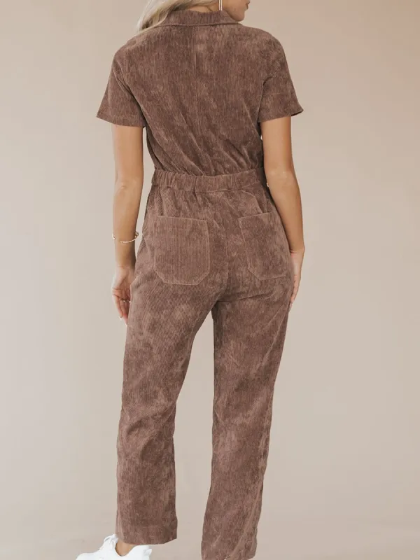 Vintage corduroy jumpsuit for women