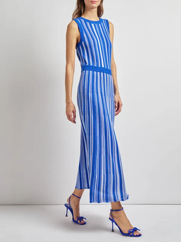 Striped Round Neck Dress