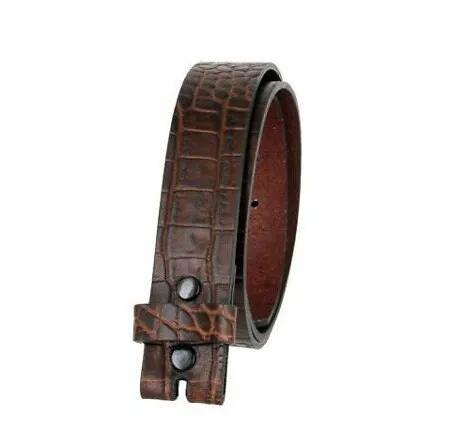 Worn Finish Leather Belt Strap