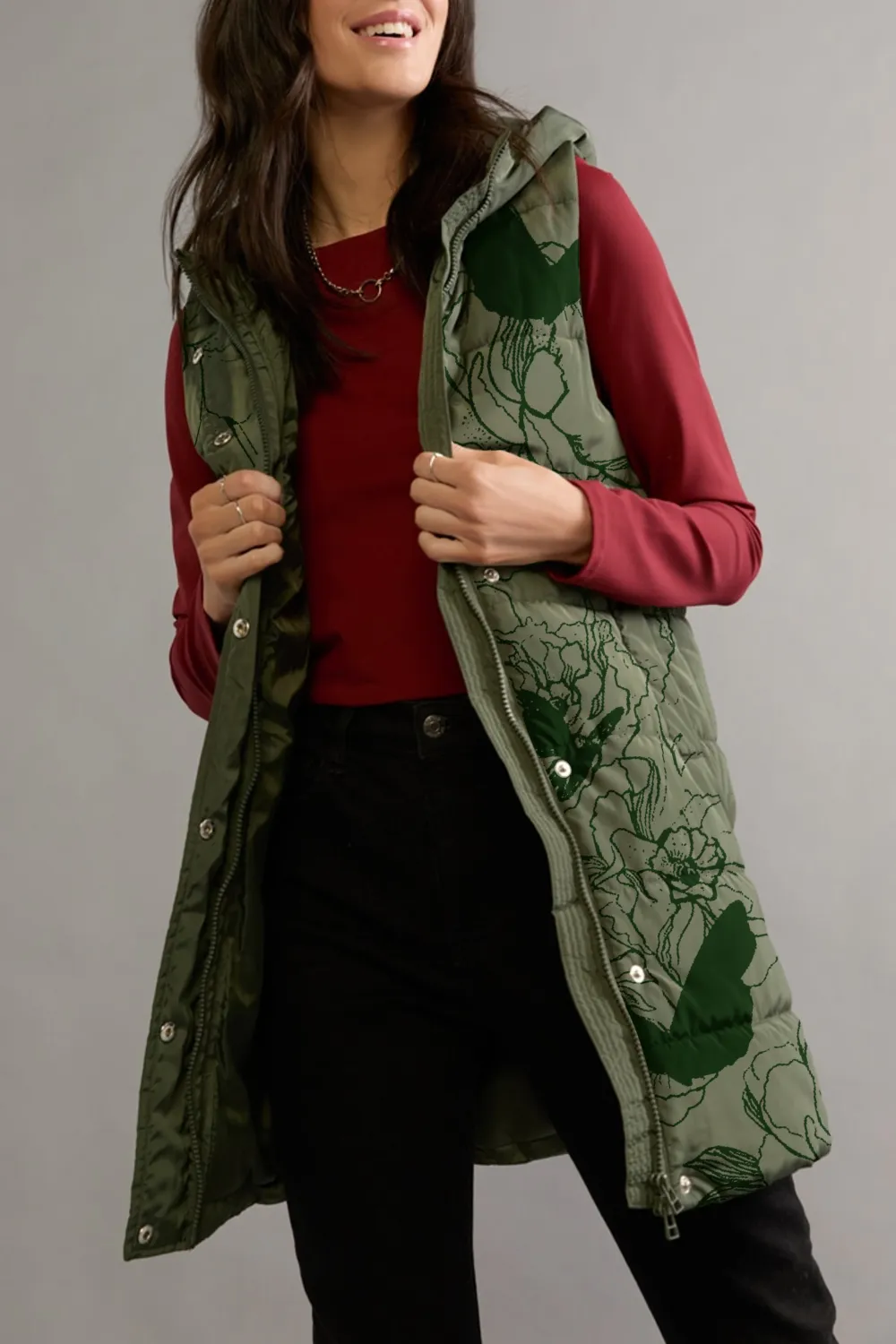 Marian Long Puffer Vest