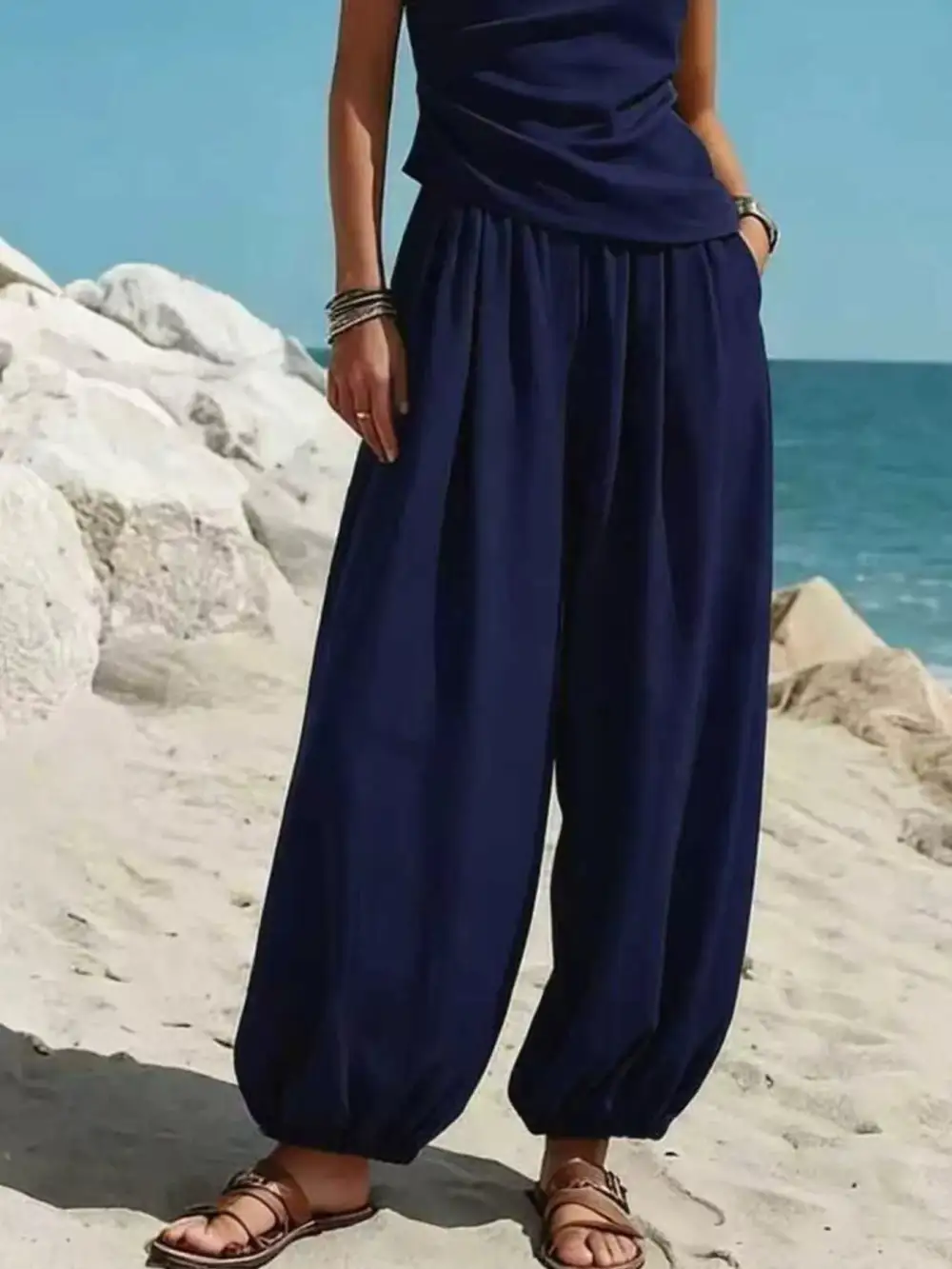 Wide Leg Shoulder Jumpsuit