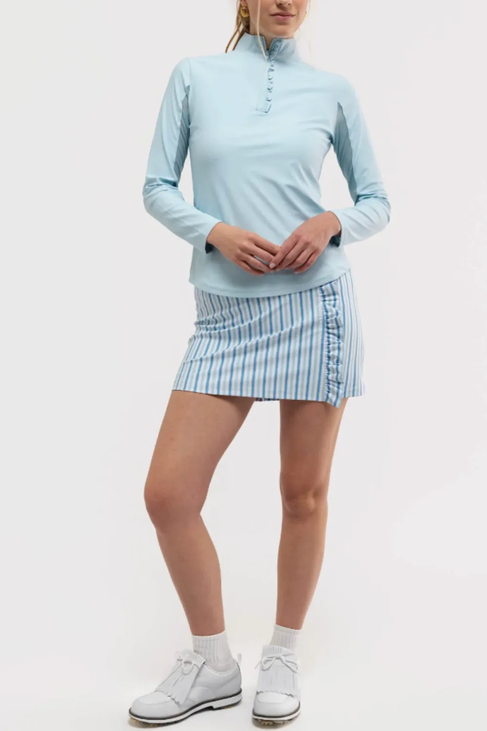 Collar Ruffle Long Sleeve Shirt