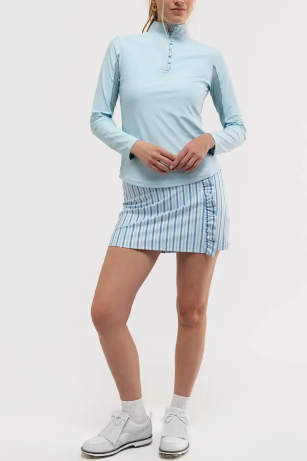 Collar Ruffle Long Sleeve Shirt