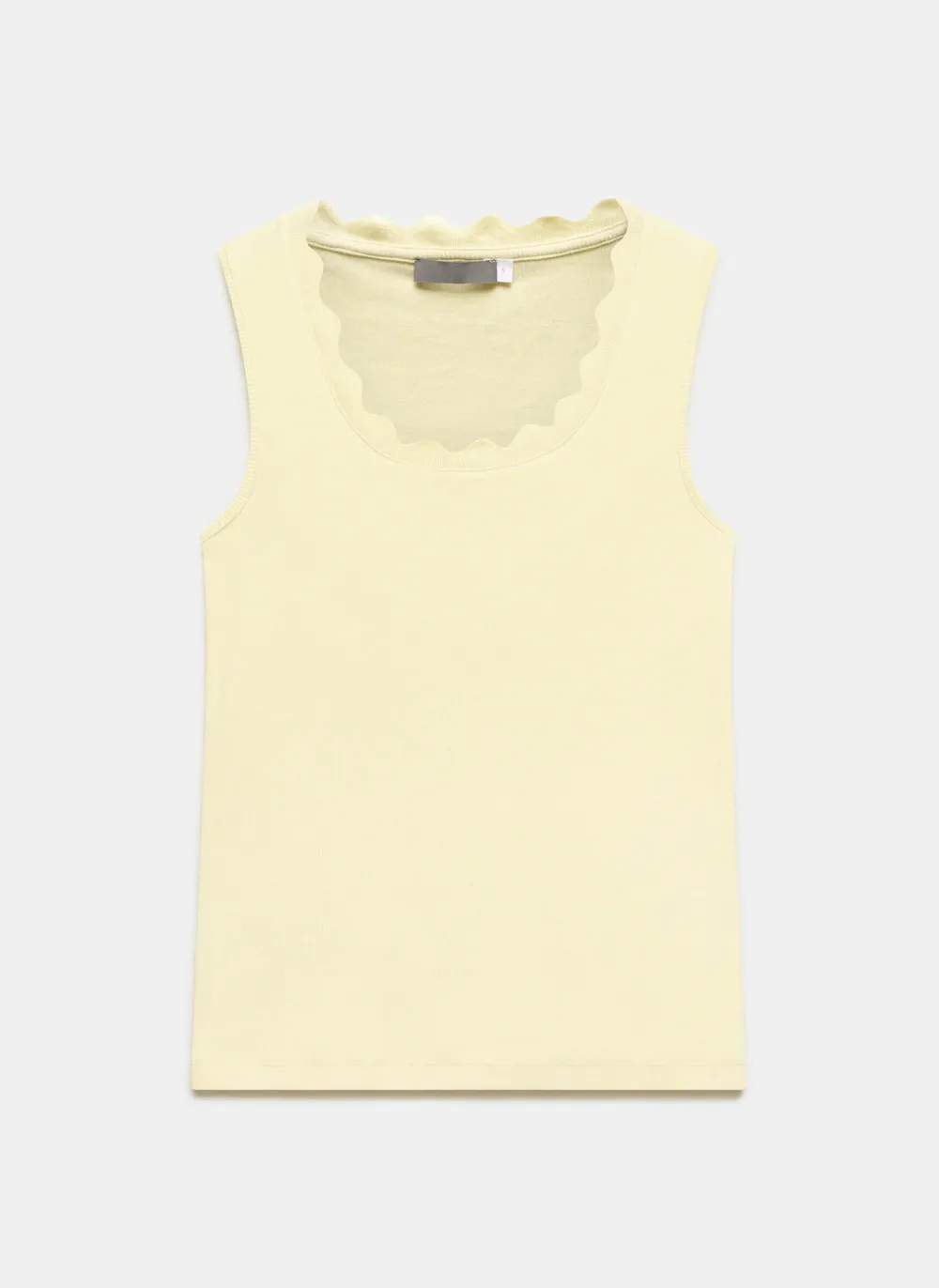 Casual Style Scallop Trim Vest