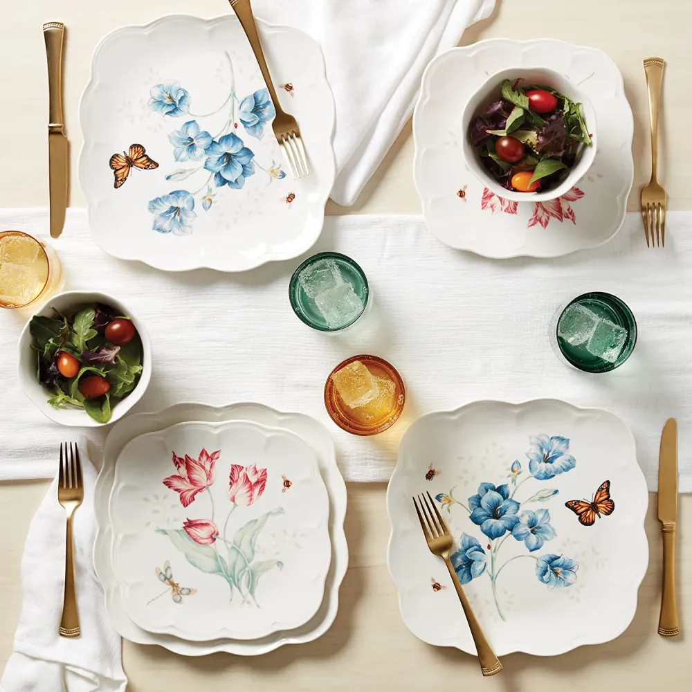 Lenox 865075 Butterfly Meadow 28-Piece Dinnerware Set