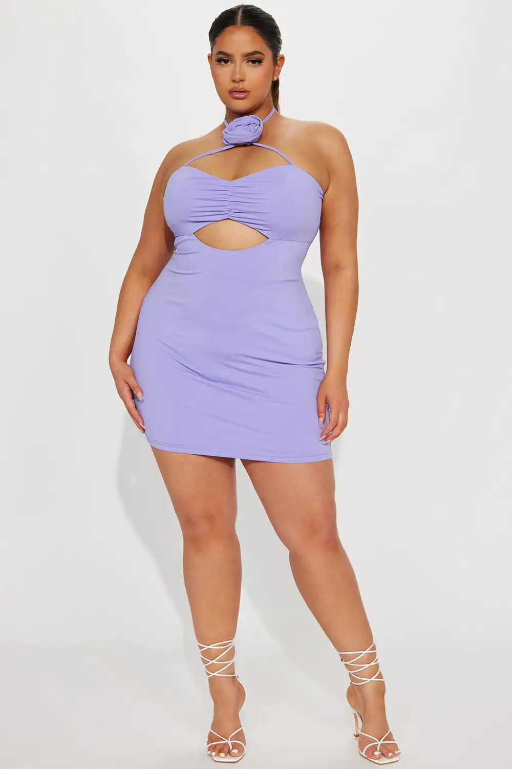 Blake Floral Mini Dress - Lavender