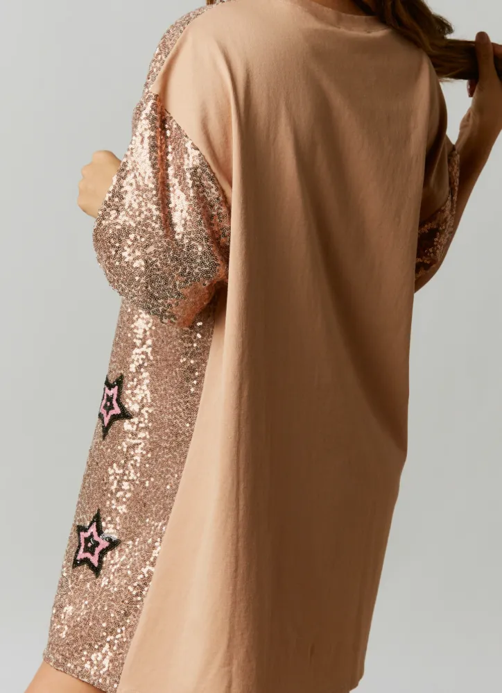 Sequin Star Mini Dress