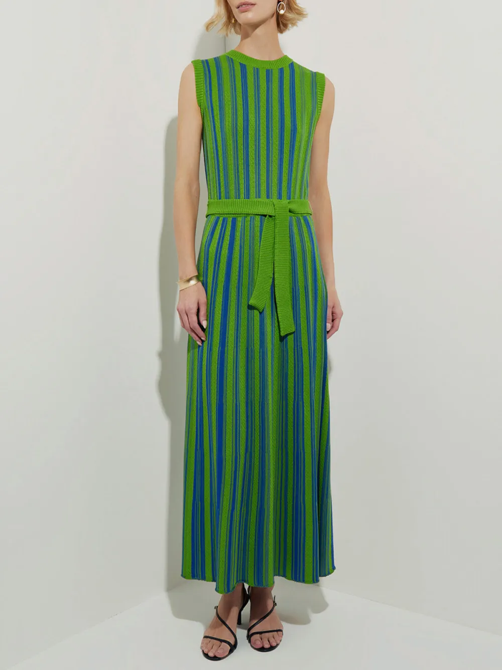 Striped Round Neck Dress