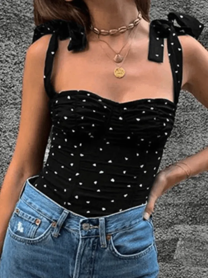 Ruched Cropped Slim-Fit Tank Top
