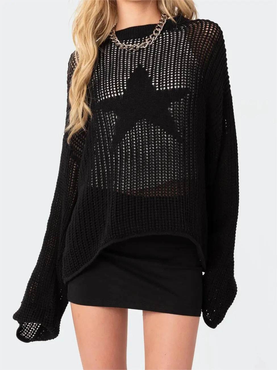 Sexy Cut-out Knit Sweater