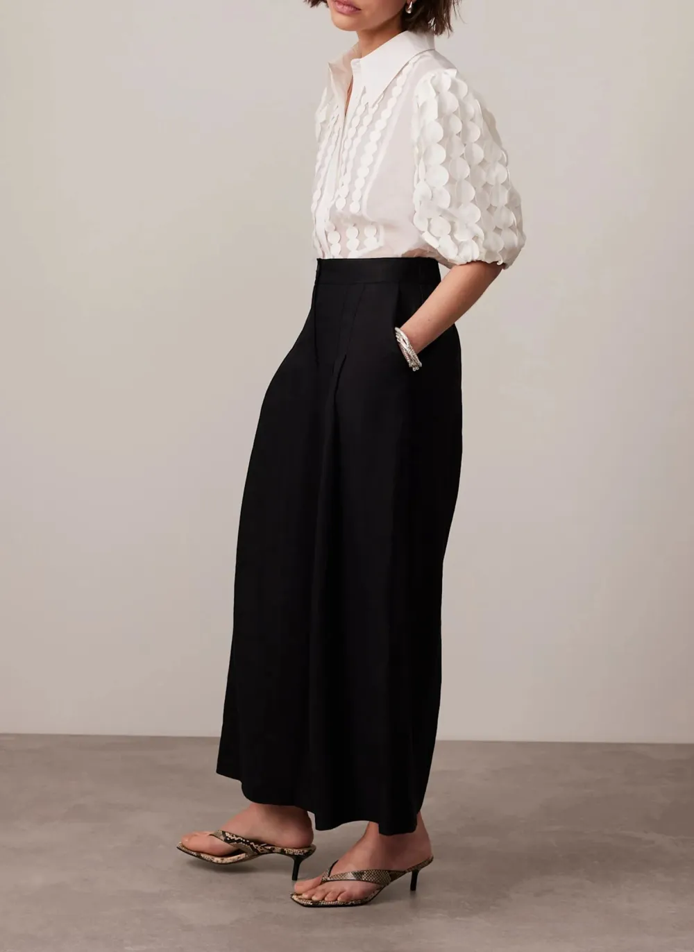 Casual Style Puff Sleeve Shirt