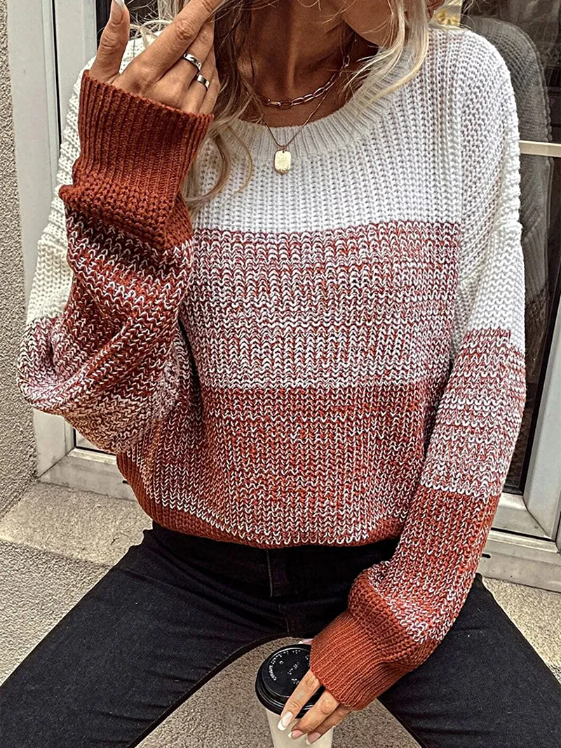 Women's Casual Knitted Sweater Top Coat