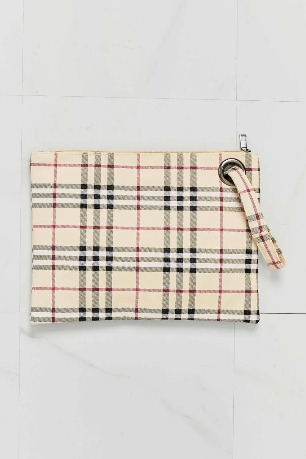 Everyday Plaid Wristlet