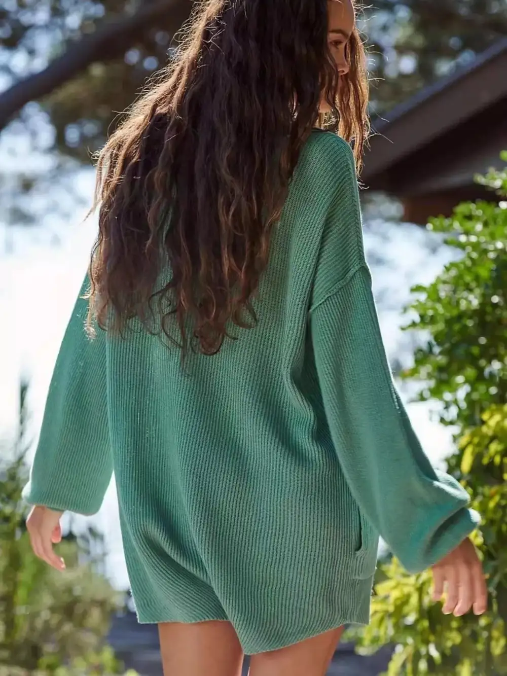Easygoing Knit Ribbed Romper