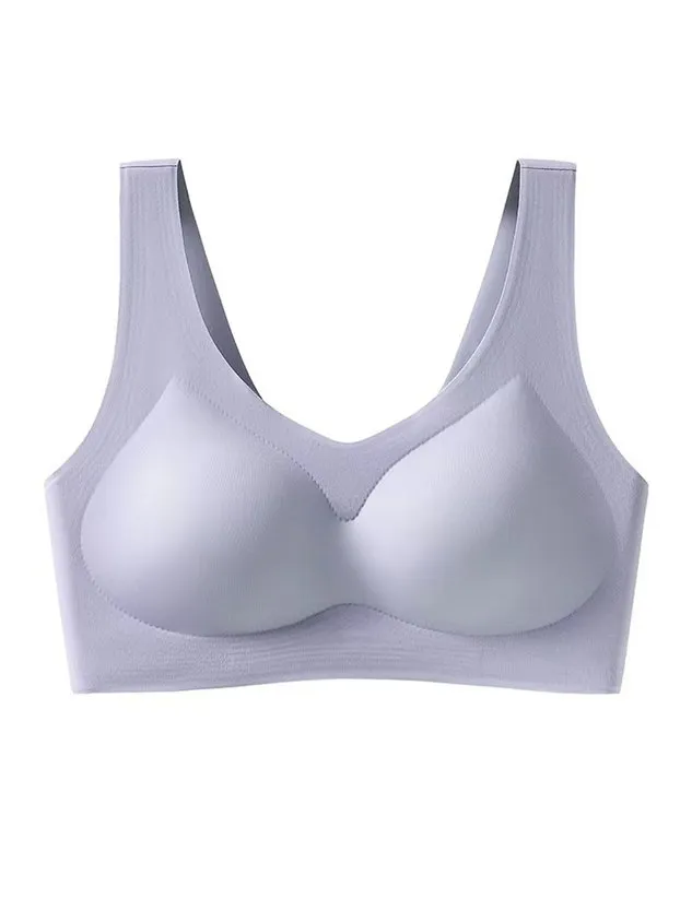 Traceless Latex Push Up Sports Bra Fit Comfortable Bra