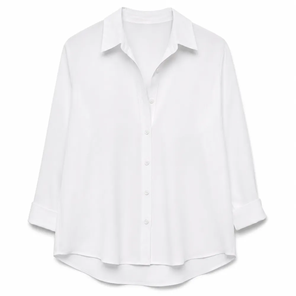Women Elegant Casual Long Sleeve Button Up Blouse