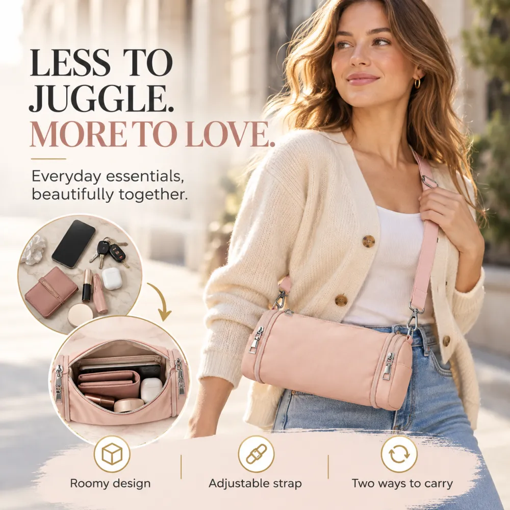 Telescopic folding triangle bag