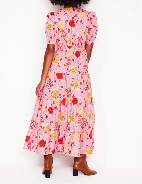 Puff Sleeve Maxi Dress