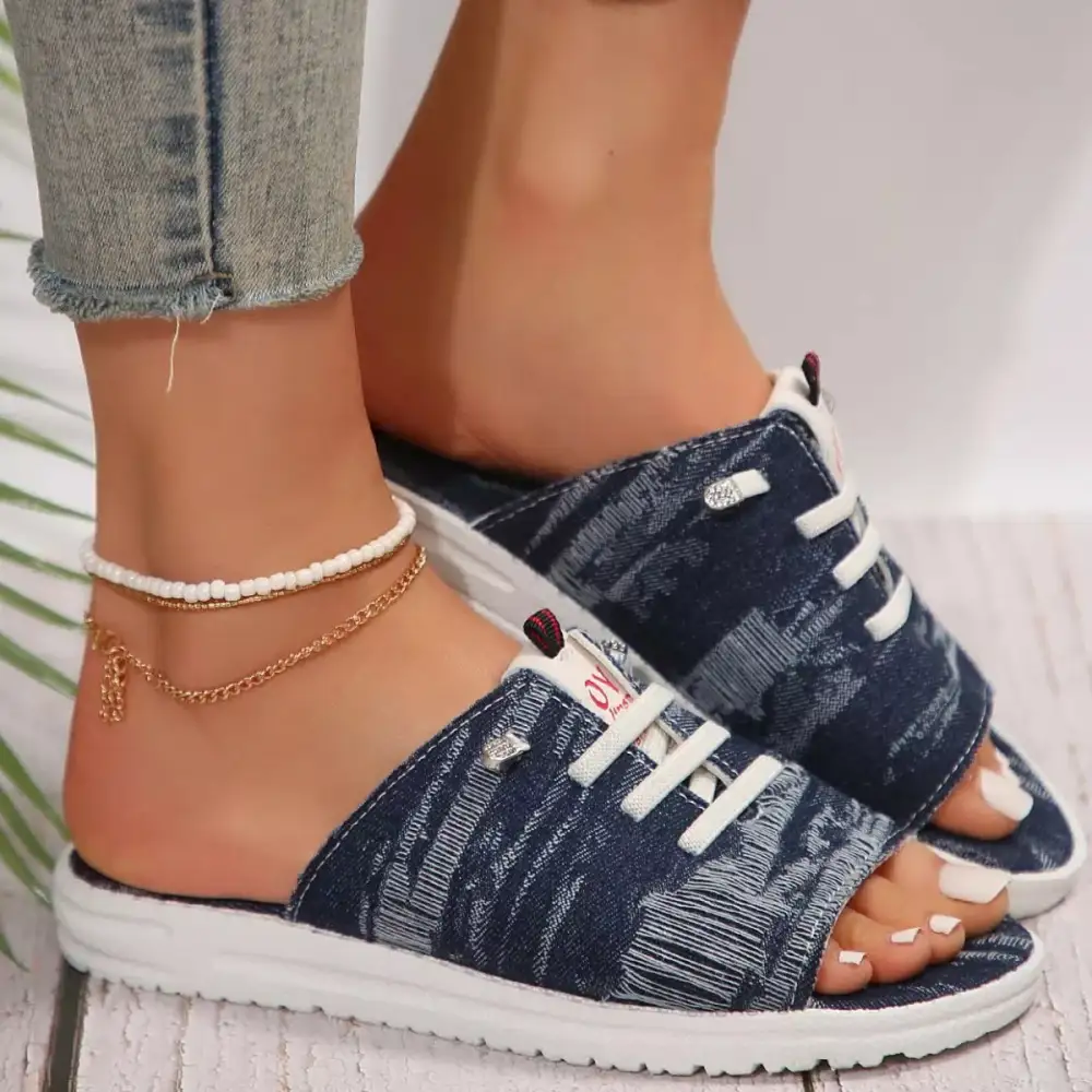 Minimal Open Toe Platform Sandals