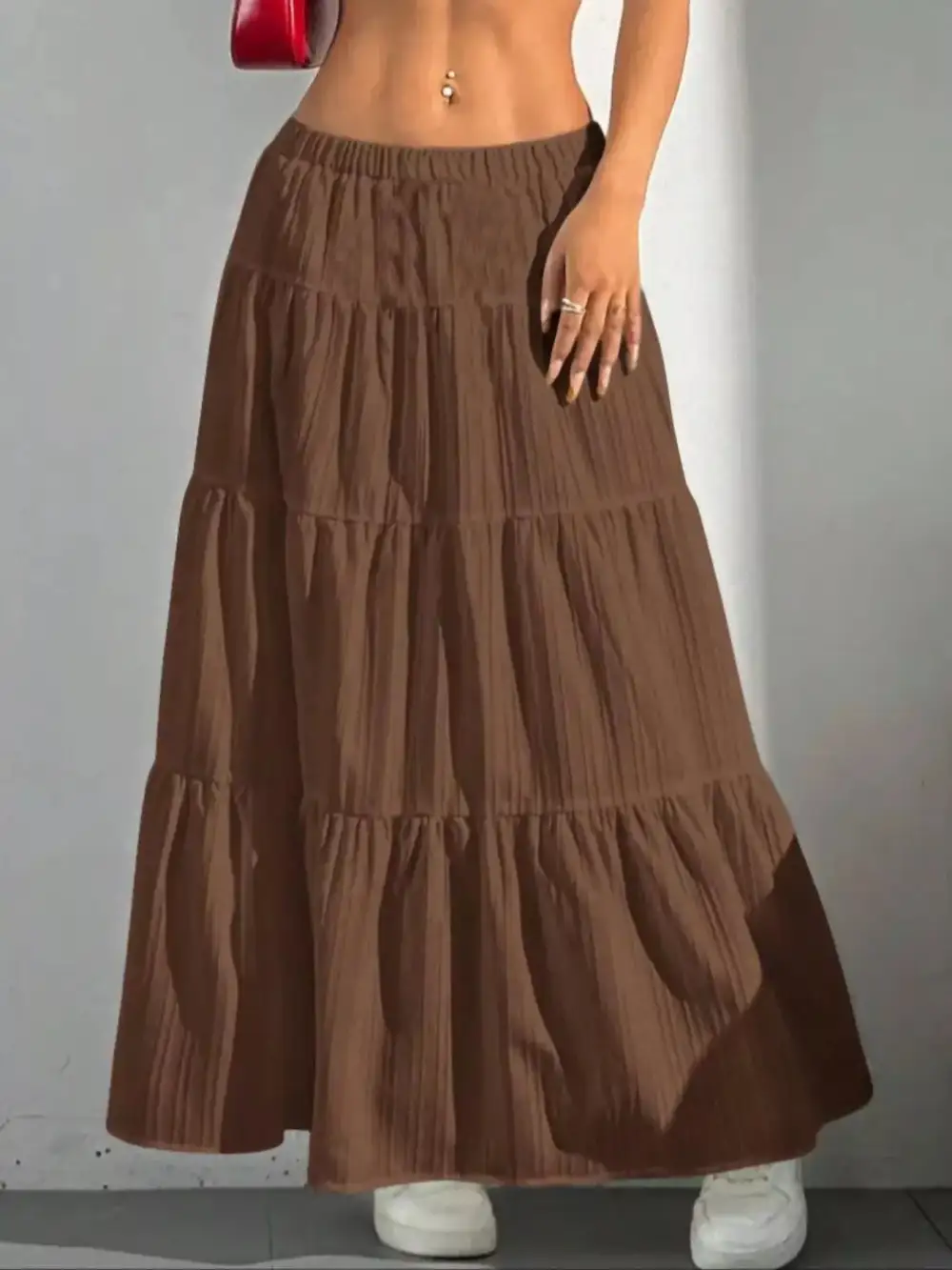 Tiered Flowy Maxi Skirt