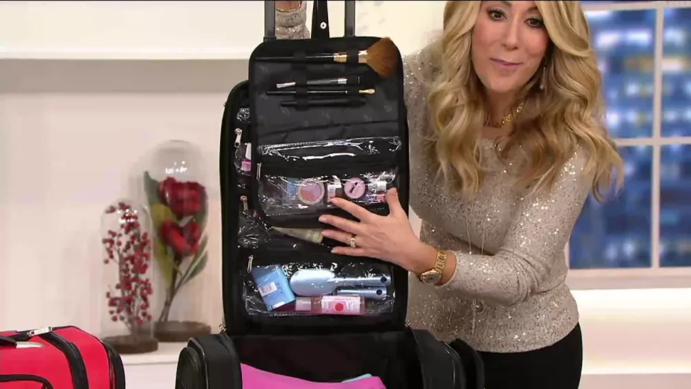 💝HSN-Last Day Buy 2 Save 35%💥Weekender Bag with Set of 2 Snap-In Toiletry Case