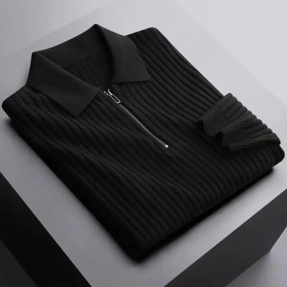 Soft Ribbed Knit Polo