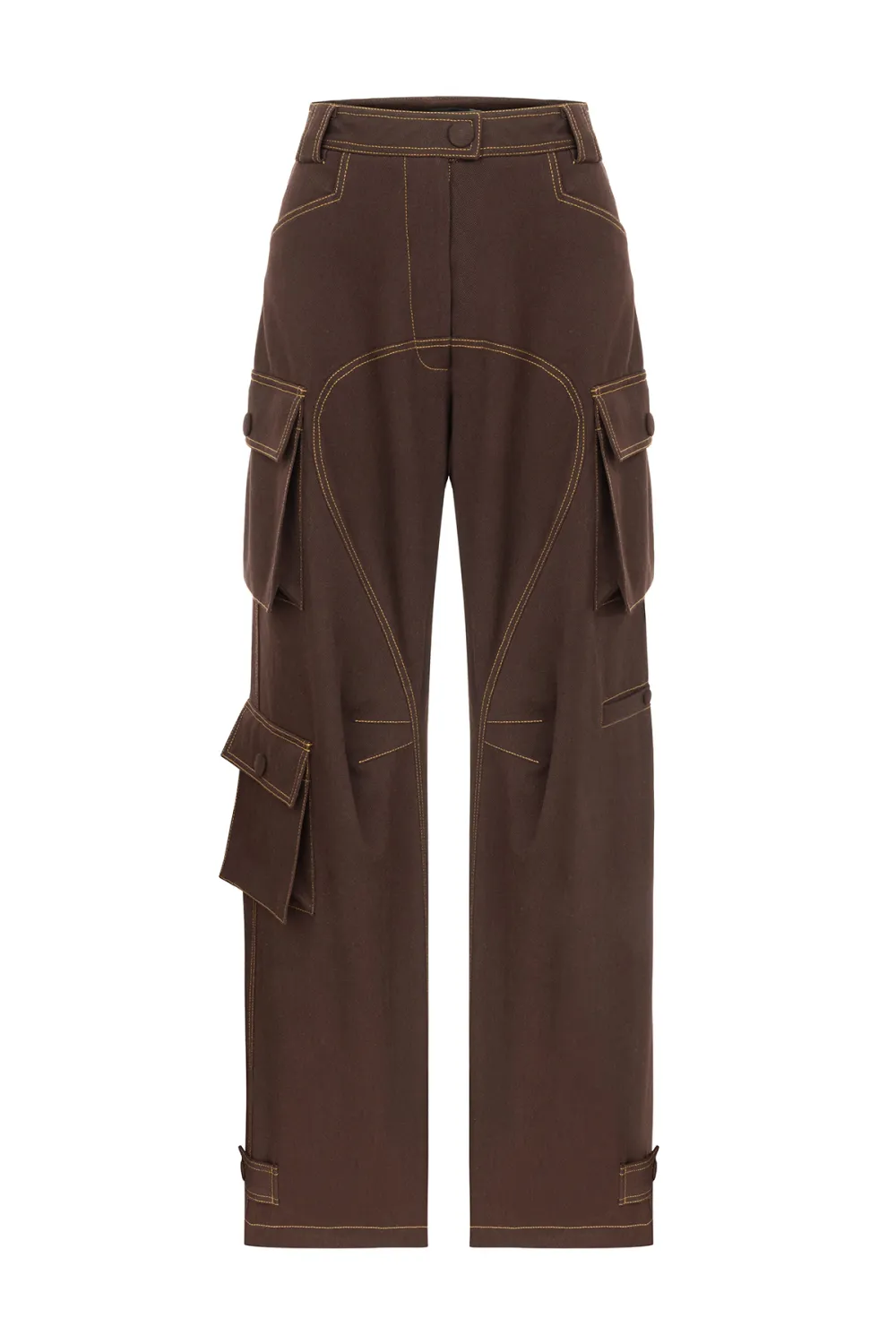 Cargo Pants-Brown