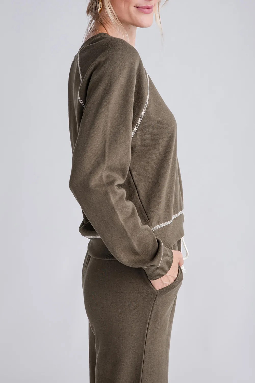 Z Supply Saldana French Terry Sweatshirt - classic heather grey