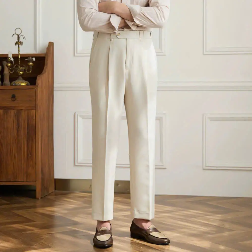Relaxed Elastic Waist Trousers