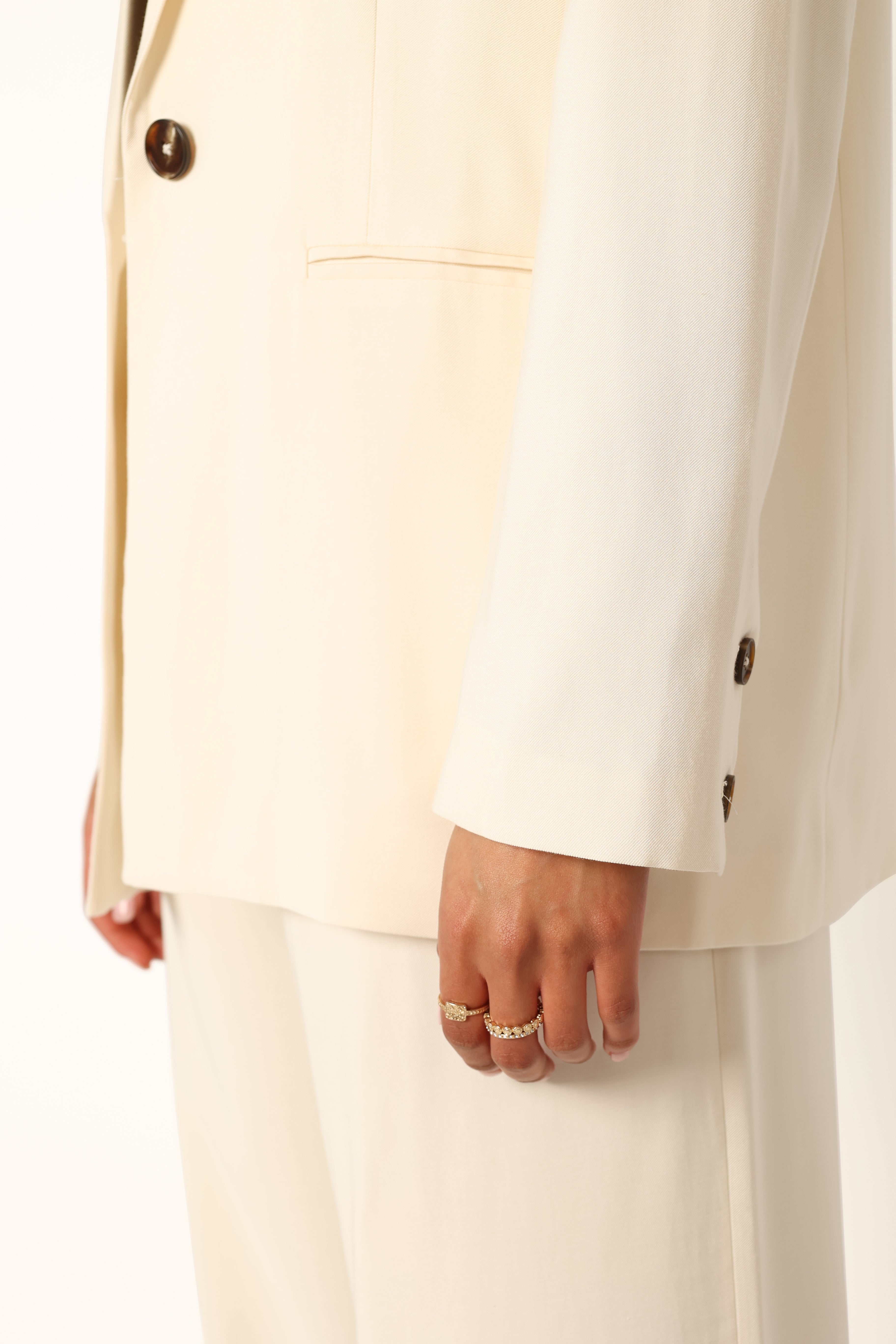 Noelle Oversized Blazer - Cream