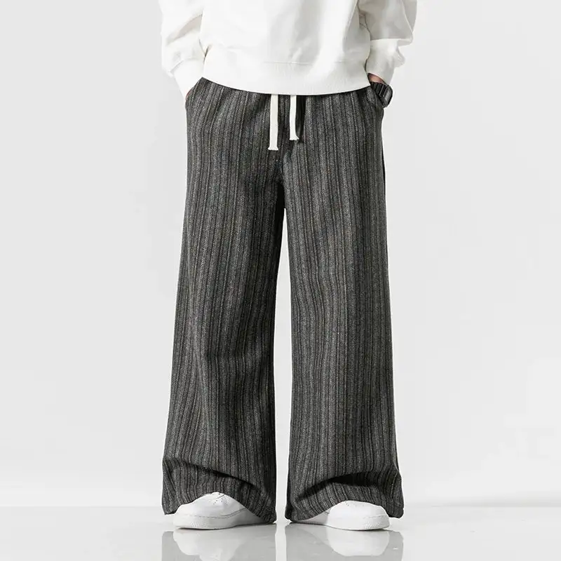 Men's Striped Relaxed Trousers