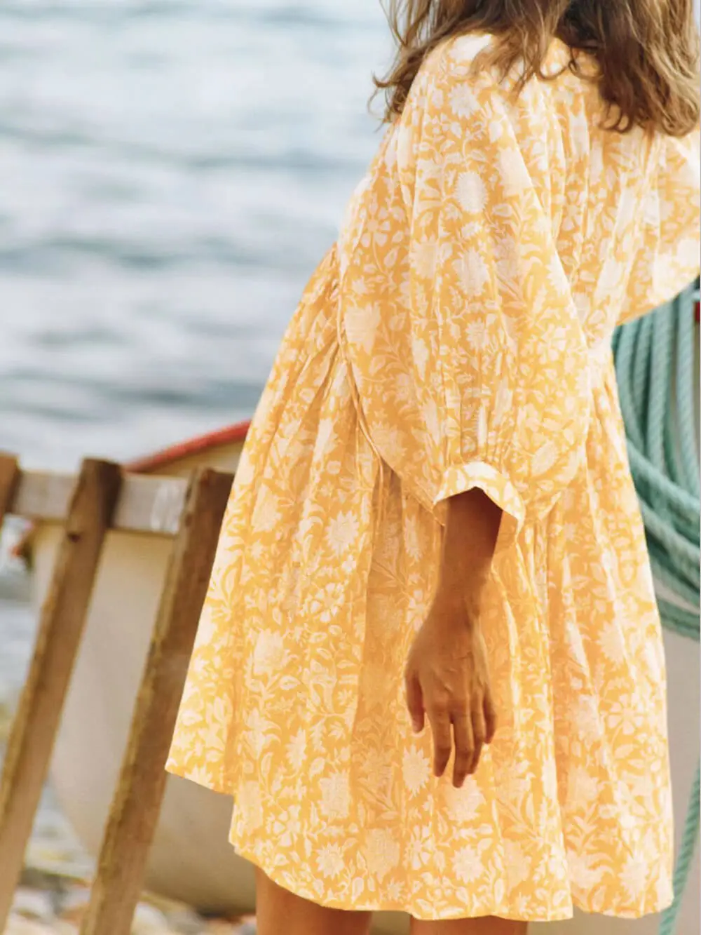 Vacation Retro Style Loose Printed Mini Dress