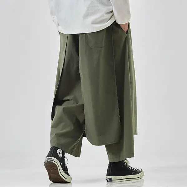 Wide Pleated Hakama Pants