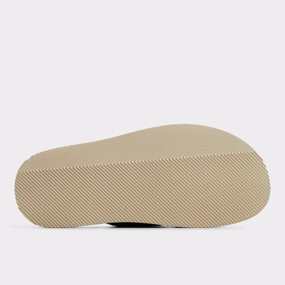 Navy  Cross-Woven Rubber Slippers