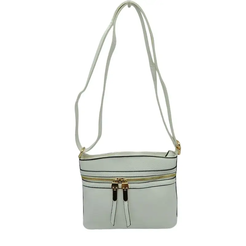 Zipper Detail Crossbody Bag