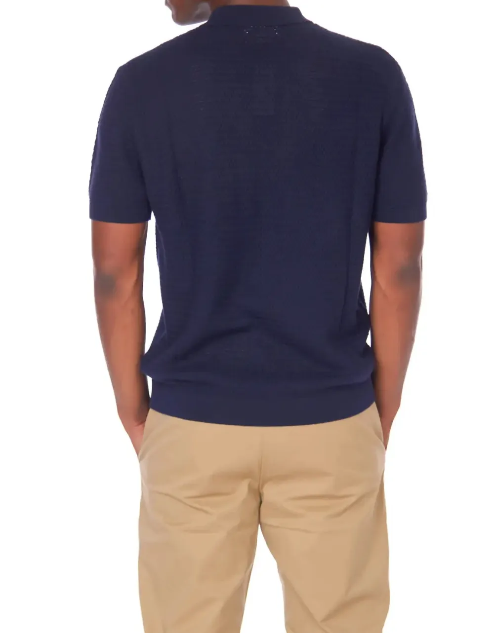 Lightweight Textured Top Polo Shirt